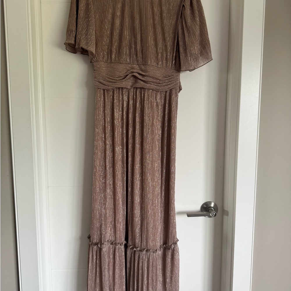 SOLD - Elegant  Brown Maxi Dress - SOLD